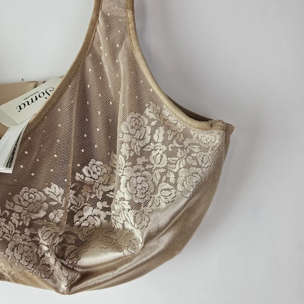 Soma Stunning Support Unlined Minimizer‎ Bra Size 42DDD 42F NWT $60 Soft Tan